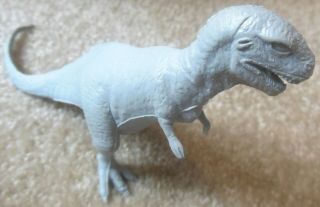 Vintage 1960s Marx Prehistoric Playset - Grey TYRANNOSAURUS REX Dinosaur Figure 4