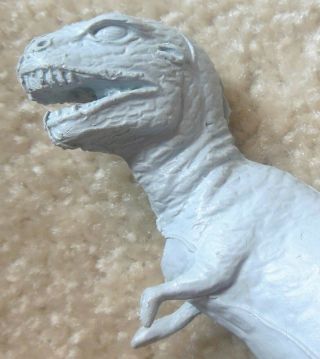 Vintage 1960s Marx Prehistoric Playset - Grey TYRANNOSAURUS REX Dinosaur Figure 5