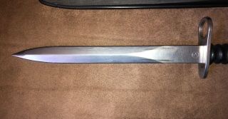 Rare Victorinox Swiss Army M57 Bayonet with Scabbard - 3