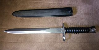 Rare Victorinox Swiss Army M57 Bayonet with Scabbard - 6