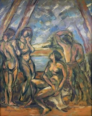 P.  Cezanne signed antique oil / canvas painting 2