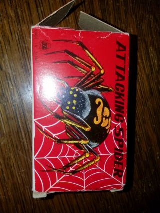 Vintage Wind Up Attacking Spider Toy,  Dsk Japan,  Rare