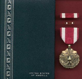 Us Meritorious Service Award Medal Set With Ribbon Bar And Lapel Pin Msm