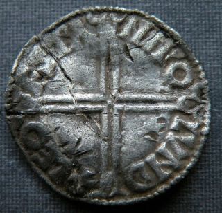 Medieval Silver Coin Anglo - Saxon 978 - 1016AD Cross Ancient Antique Aetheired II, 3