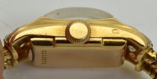 RARE antique Art - Deco 18k Gold&Diamonds IWC,  Schaffhausen ladies wristwatch c1920 12