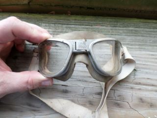 Ww2 An - 6530 Flying Goggles W/amber Lenses Wwii