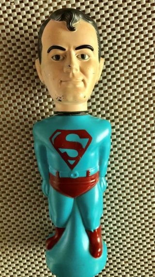 Soaky Superman 1965 Htf Bubble Bath With Cap