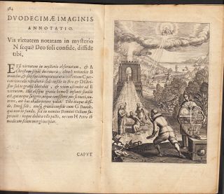 Way to Heaven 1620 Book Ancient Latin print Via Vitae Jesus Bolswert Angel Devil 2