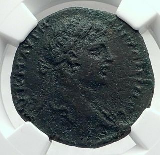 CARACALLA & PLAUTILLA Roman Marriage Ancient Nicopolis Roman Coin NGC i77352 2