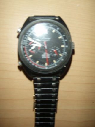 Vintage HEUER MONZA 150.  501 Mens Automatic Chronograph Swiss Watch Pre Owned 2