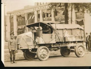 1918 Columbia Motors Co.  Press Photo Militor U.  S.  Army 4wd Truck