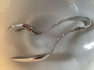 Tiffany & Co Sterling Silver Chicken Claw Foot Ice Tongs English King Antique 7