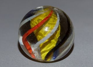 Vintage Marbles Shooter Yellow Solid Core J/o 3/4 " - 20mm