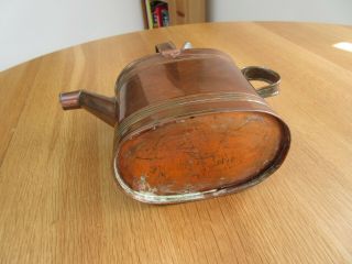 Vintage Copper Watering Can With Lid Patina No Leaks Architectural Style 4