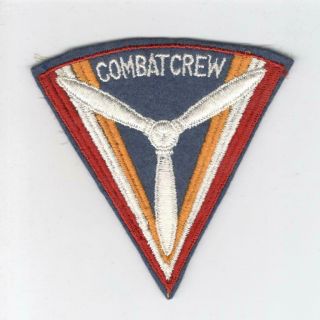 Ww 2 Us Army Air Forces Combat Crew Wool Patch Inv D077