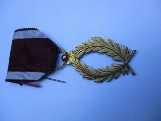 Belgium Belgian Medal : Order Of The Crown Gold Palm