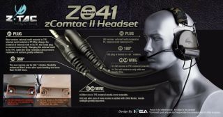 Z - Tactical Comtac 2 Military Headset with Noise Reduction (Ver.  2.  0) Z041 FG 2