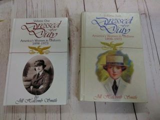Dressed For Duty Us Women In Uniform 1898 - 1973 Vol.  1 - 2 Hard - Cover 1st Ed.  Books
