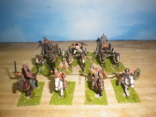 Warlord Miniatures - 28mm - Ancient Celtic Chariot And Cavalry In Metal Painted