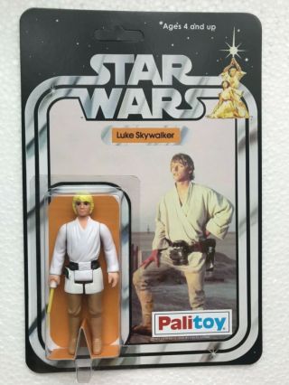 Retro Luke Skywalker Farm Boy Tatooine On Star Wars 12 Back Palitoy Cardback