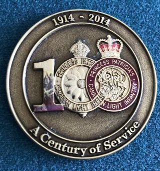 Princess Patricia’s 100 Anniversary Coin PPCLI RARE 2