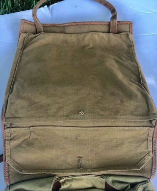 WWII WW2 German Pony Hair Pack,  Tornister Name and Marked 5
