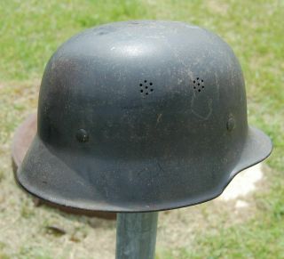Vintage Wwii German Firemans Helmet With Liner