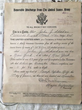 1919 Wwi Discharge