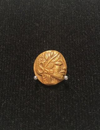 Ancient Greek Gold Owl Coin of Attica Athens 3