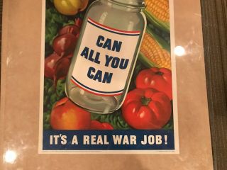 Vintage WWII Poster Can All You Can 1943 USA Homefront owi poster 77 3