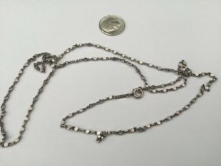 Awesome,  Vintage Asian Pure Platinum 999 Necklace,  14.  2 Grams/0.  45 Oz,  26” L