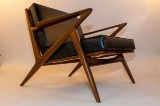 Mid Century Danish Modern Z Lounge Chair By Poul Jensen For Selig