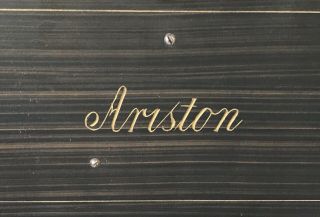 Antique 19th Century Ariston Disc Music Box Organette With 14 Discs 6