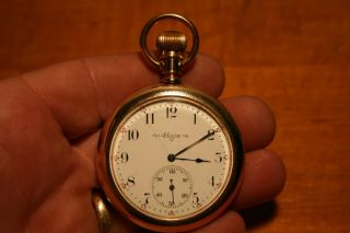 Elgin Pocket Watch,  16 Size,  17 Jewel,  Model 3,  Manufactured In 1904
