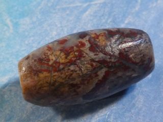 Ancient Indus Balochistan Top Jasper Bead Oval 22 By 12 Mm Collector 