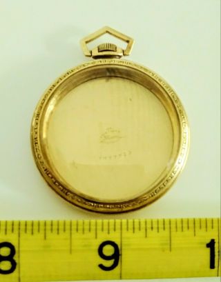 Vintage Illinois Size18s Pocket Watch Case 10k Gold Filled 4