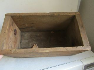 Antique ADVERTISING Axes Kelly Tool Charleston WV Wood Crate Box 2