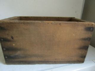 Antique ADVERTISING Axes Kelly Tool Charleston WV Wood Crate Box 3