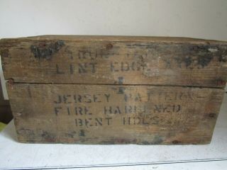 Antique ADVERTISING Axes Kelly Tool Charleston WV Wood Crate Box 4