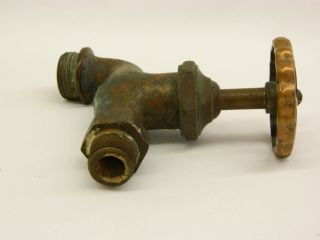 Antique Schwander Brass Garden Hose Water Spigot Faucet 5