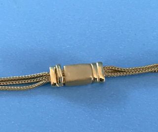 Vintage 18K Yellow Gold & Diamond SeidenGang Necklace Chain Pendant 19 Grams 20 