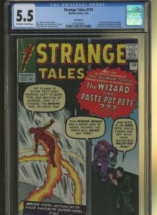 Strange Tales 110 Uk Edition Cgc 5.  5 | 1st Doctor Strange,  Ancient One & More.