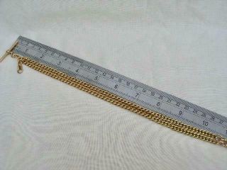 Extra Long 9ct Solid Gold Antique Albert Watch Chain/Necklace.  52.  9 gms. 11