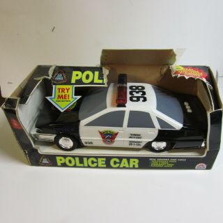 Vintage Funrise Inc Toy Police Car 90 