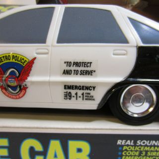 vintage FUNRISE INC toy police car 90 ' s damage 3