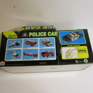 vintage FUNRISE INC toy police car 90 ' s damage 7