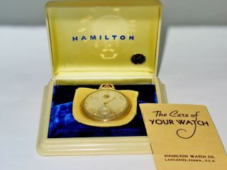14k Solid Gold Hamilton Grade 921 Pocket Watch