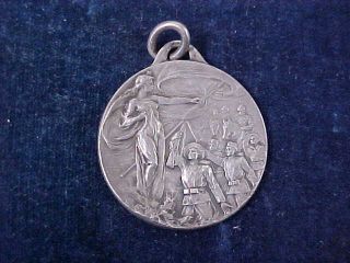 Orig Ww1 " Italian - Italy " Medallion " Per Le Grand Italia " Milano 800 Silver