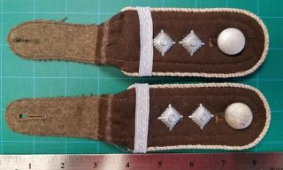 Ww2 German Rad Labor Corp Shoulder Boards Straps Pair Insignia Patch Tuni