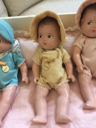 MADAME ALEXANDER VINTAGE BABY DOLLS - DIONNE QUINTUPLETS,  Dr.  Defoe,  Nurse,  orig 7